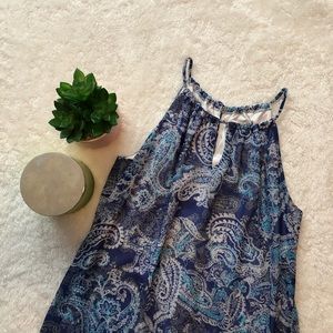 Sweet Storm | Paisley Sleeveless Peekaboo Sundress